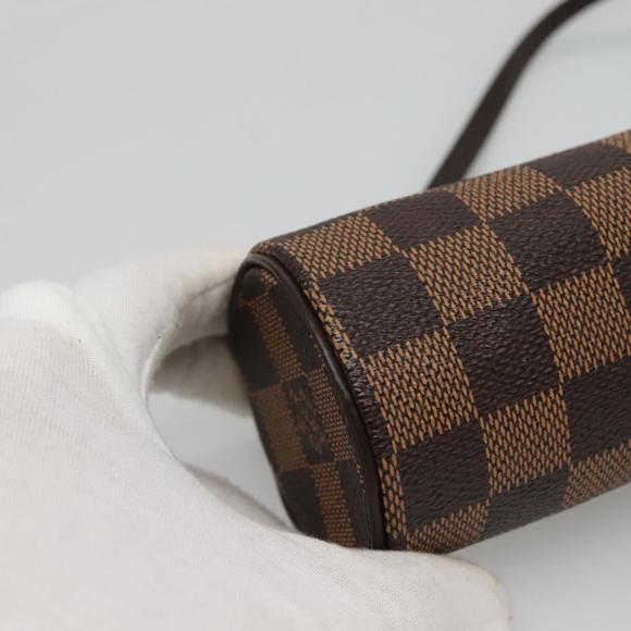 LOUIS VUITTON Damier Ebene Papillon Pouch LV Auth 130869 - Picture 15 of 16